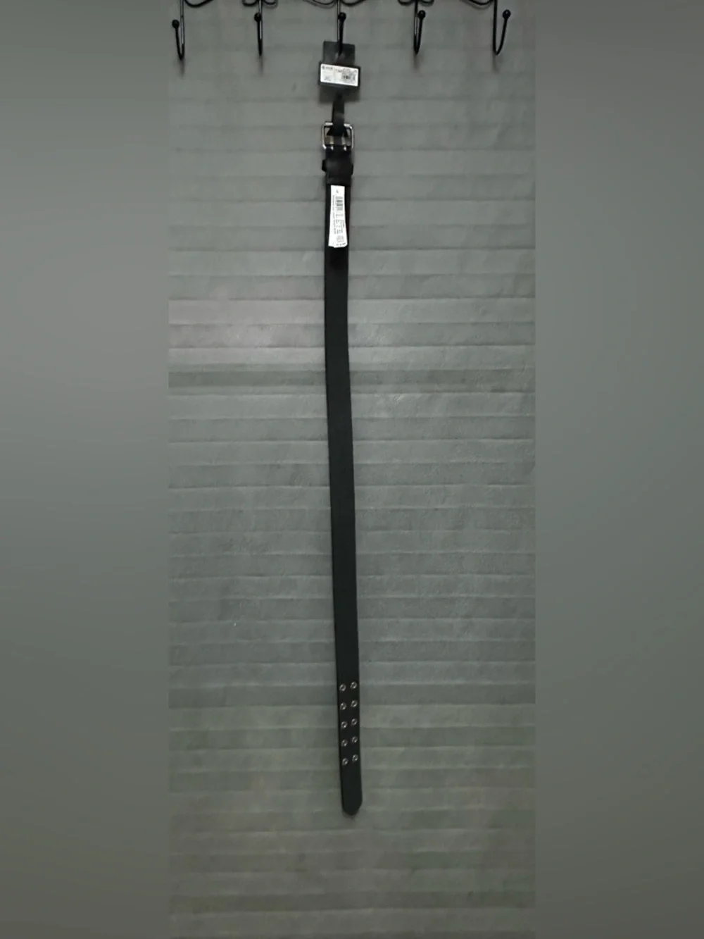 New Target Art Class Kids Black Belt with Silver Buckle & Grommets Size Large